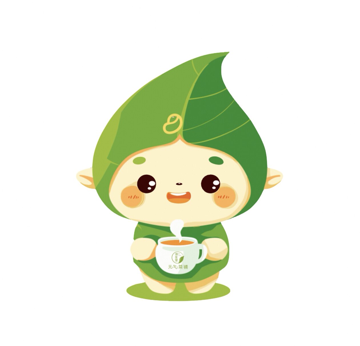 得医堂元气茶铺的LOGO