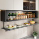 Kitchen seasoning storage shelf without punching wall hanging cabinet under the seasoning R box wall storage cabinet pull