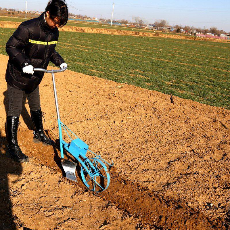 锄草神器除草刀铲犁地翻土机松土工具家用开沟锄头人工单人手拉犁