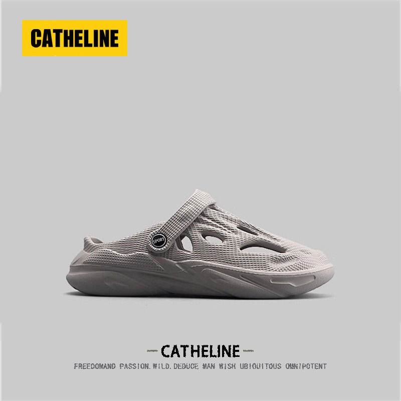 American Catheline Closed-Toe Slippers for Men, Trendy Brand, Summer Soft-Soled soft sole Water-Resistant Clogs for Men