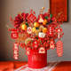 Housewarming Gifts, New Home Decorations, Blessing Bucket Decorations, Moving-In Ornaments, Wedding Living Room Artificial Flowers