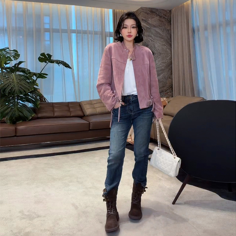 Me Lao Yang's Clothing [Chimney Pants] High-Stretch Luxury Brand Feel Soft Washed Denim Cotton High-Waisted Slimming Versatile Jeans