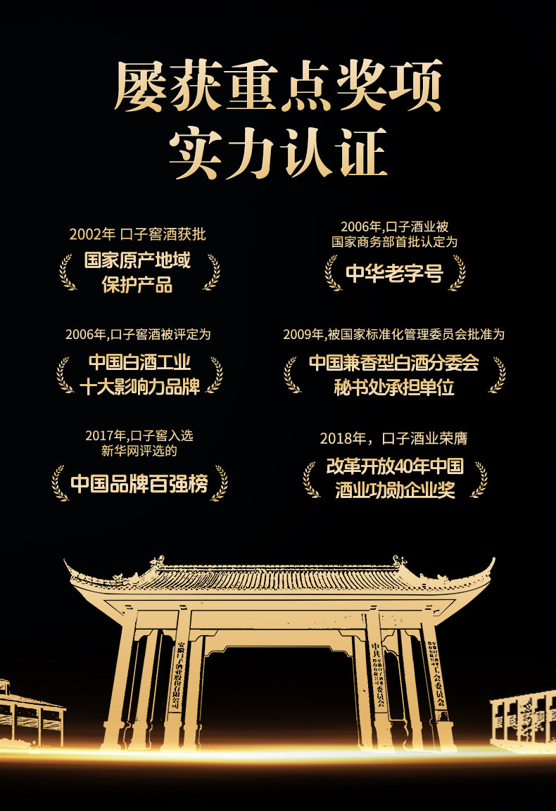 安享好物 安享B级白酒-口子窖古窖清白酒 企标 