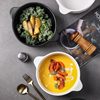 2025 New Double-Handle Soup Bowl, Household Ceramic Instant Noodle Bowl, Large Capacity, Anti-Scalding, Large Bowl with a High-End Feel, Fruit Salad Bowl