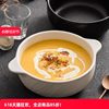 2025 New Double-Handle Soup Bowl, Household Ceramic Instant Noodle Bowl, Large Capacity, Anti-Scalding, Large Bowl with a High-End Feel, Fruit Salad Bowl