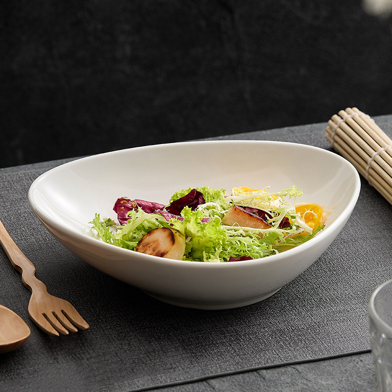 Yogurt Bowl 2025 New Model High-Quality Ceramic Salad Bowl Fruit Dessert Bowl Particularly Beautiful High-End Bowl for Home Use