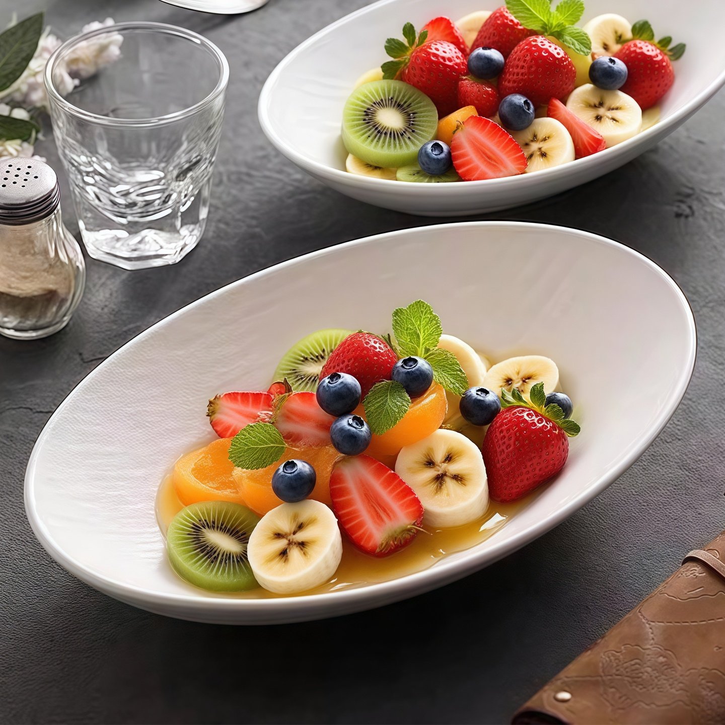 Stone-Patterned Oval Ceramic Western-Style Dinner Plate, Salad Plate, Hotel High-End Tableware, Deep Plate, Soup Plate, Presentation Plate, Commercial Use