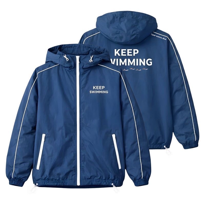 Bts (Bts) Seven Members Keep Swimming: Keep Swimming, Windbreaker Jacket by Tian Zhengguo Bts (Bts) Seven Members Keep Swimming: Keep Swimming, Windbreaker Jacket by Tian Zhengguo