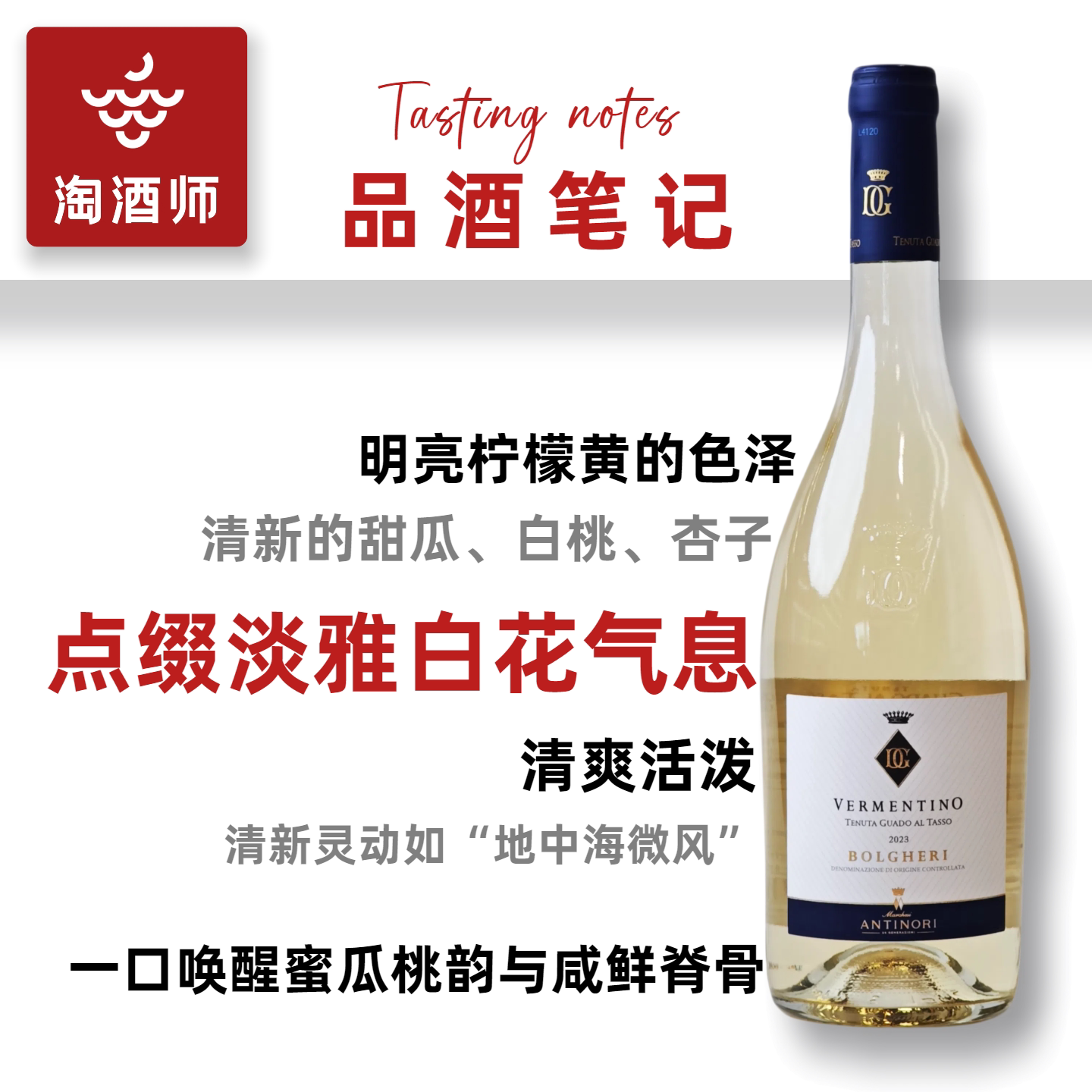 清爽感爆棚的派对神器 🥂 安东尼世家古道探索维蒙蒂诺干白葡萄酒 意大利进口-干白静态葡萄酒-淘宝好物网