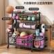 Sports and Fitness Equipment Storage Rack, Home Basketball Rack, Kettlebell Dumbbell Rack, Foam Roller Yoga Mat Storage Rack with Wheels