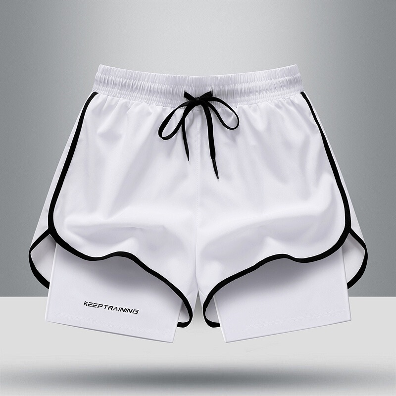 Running Fitness Men's and Women's Three-Quarter Marathon Sports Track and Field Quick-Dry Summer Two-Piece Basketball Training Quick-Dry Shorts