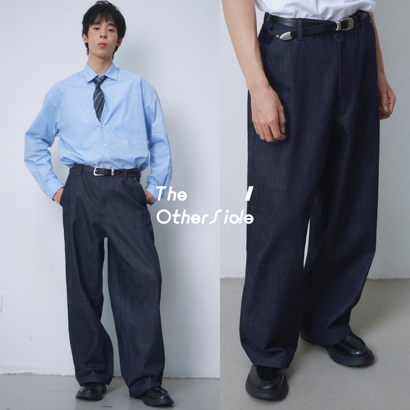 Theotherside｜2025Aw Original Denim Pants Versatile Loose Straight-Leg Natural Color Denim Trousers