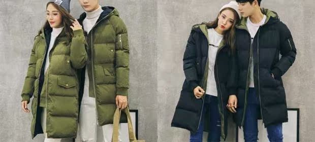 Áo khoác nam mùa đông cotton dài Hàn Quốc cặp vợ chồng sinh viên cotton áo khoác quần áo áo khoác kích thước lớn áo khoác cotton trẻ trung áo khoác nam có mũ