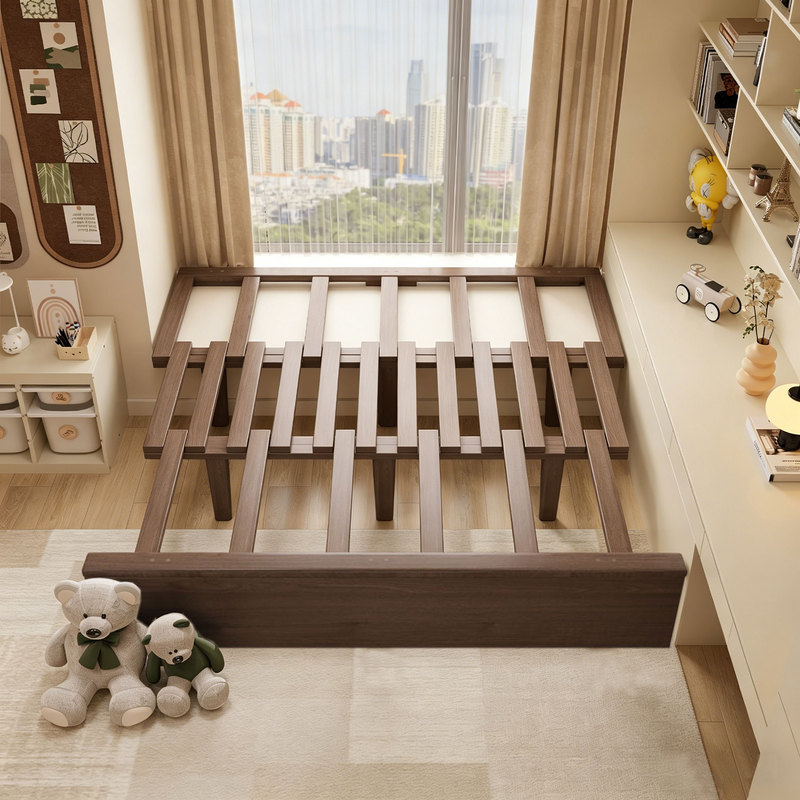 Bay Window 70% off Tier Pull-Out Telescopic Solid Wood Bed, Connectable and Extendable, Three-Tier Pull-Out Bay Window Sofa Bed Conversion and Extension Bed Frame