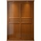 Popular Solid Wood Wardrobe, Modern Chinese Style, Two, Three or Four Doors, Sliding Doors, Simple Home Bedroom Wardrobe with Mirror