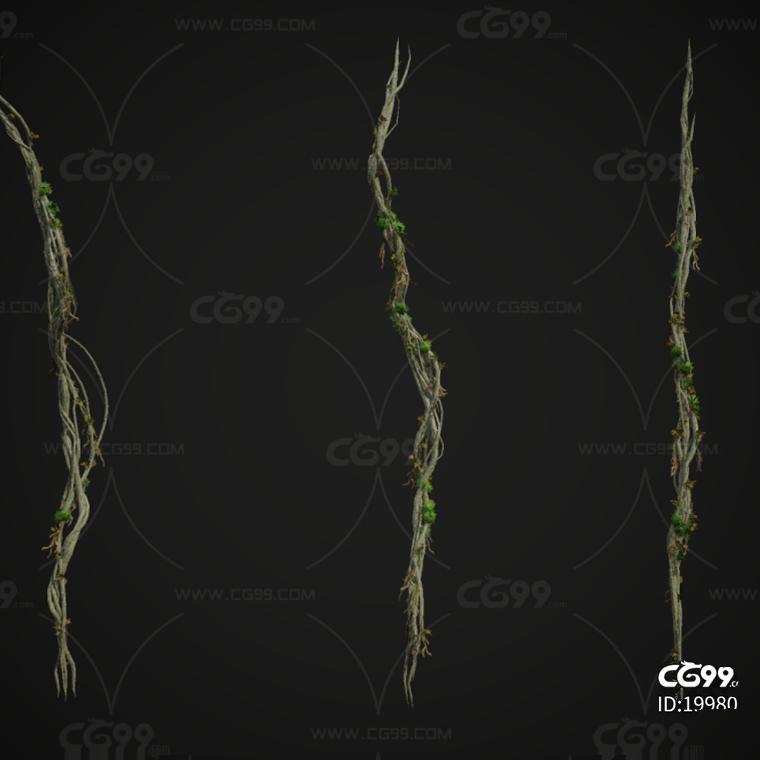 3Dmax Vine Tree Vines Vines Climbing Plants Climbing Grape Vines Texture 3D Model