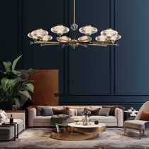 All copper light luxury living room chandelier post modern high-end restaurant chandelier simple bedroom lamp 2021 New Nordic lamps