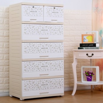 Fuqiang thickened plastic drawer storage cabinet baby wardrobe children's clothing sorting cabinet baby storage cabinet