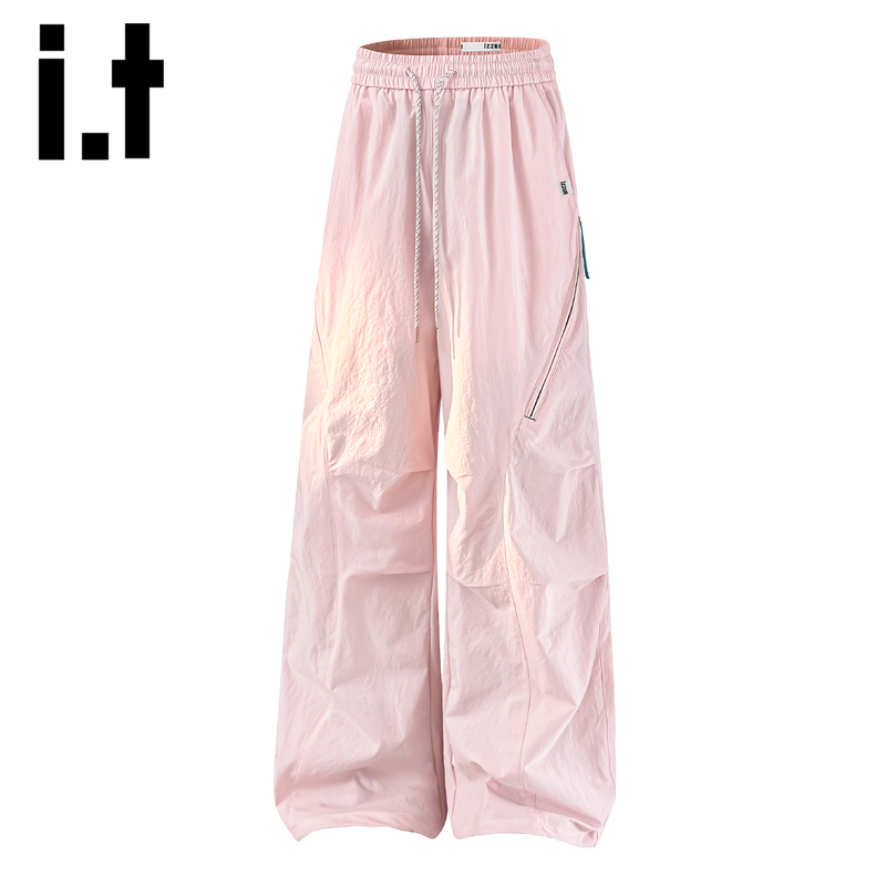It Izzue Thin Outdoor Pink Sports Quick-Drying Cargo Pants for Men, Summer Windproof and Waterproof Mountaineering Paratrooper Pants Y It Izzue Thin Outdoor Pink Sports Quick-Drying Cargo Pants for Men, Summer Windproof and Waterproof Mountaineering Paratrooper Pants Y