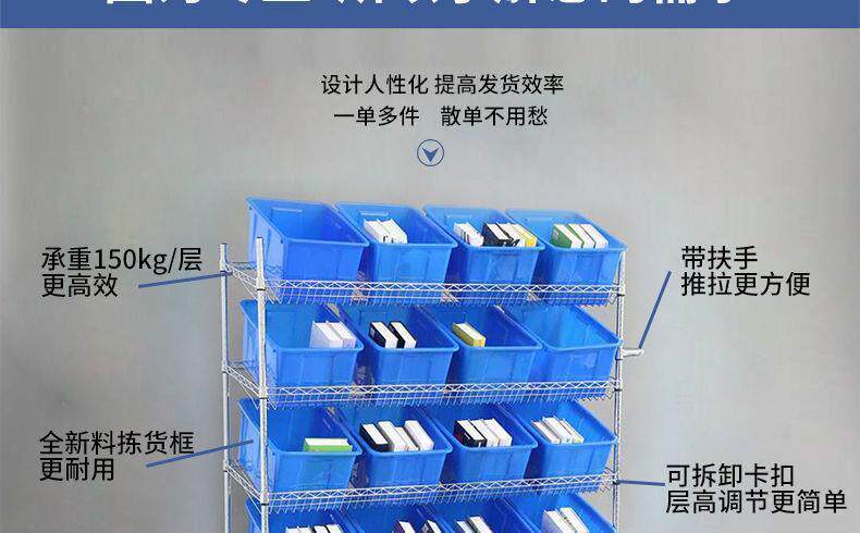 Мучительный 服装仓库电商拣货车物流配货分拣车手推车带轮仓库配货小车