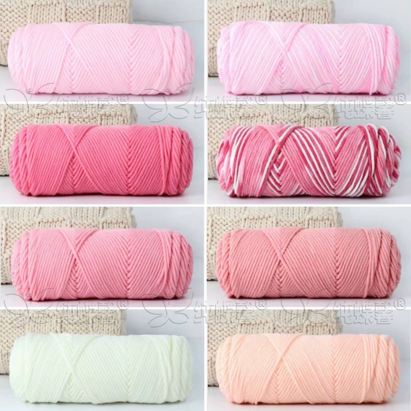 Handmade scarf yarn knitting