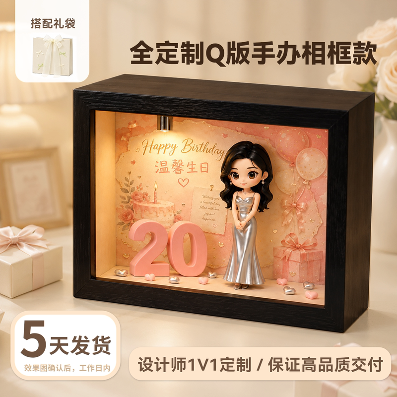 Couple Photos, Custom Gifts for Best Friends, Wedding Souvenirs, Photo Frames, Q-Version Figurines, Birthday Pet Portraits, Blind Boxes