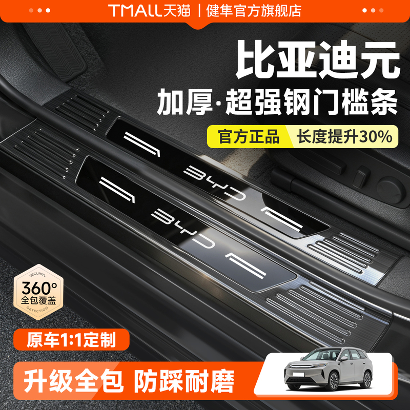 26 Models of Byd Yuan up Threshold Protection Strips Pro, Trunk Protection Foot Pedal Anti-Scratch Stickers, Third Generation Plus