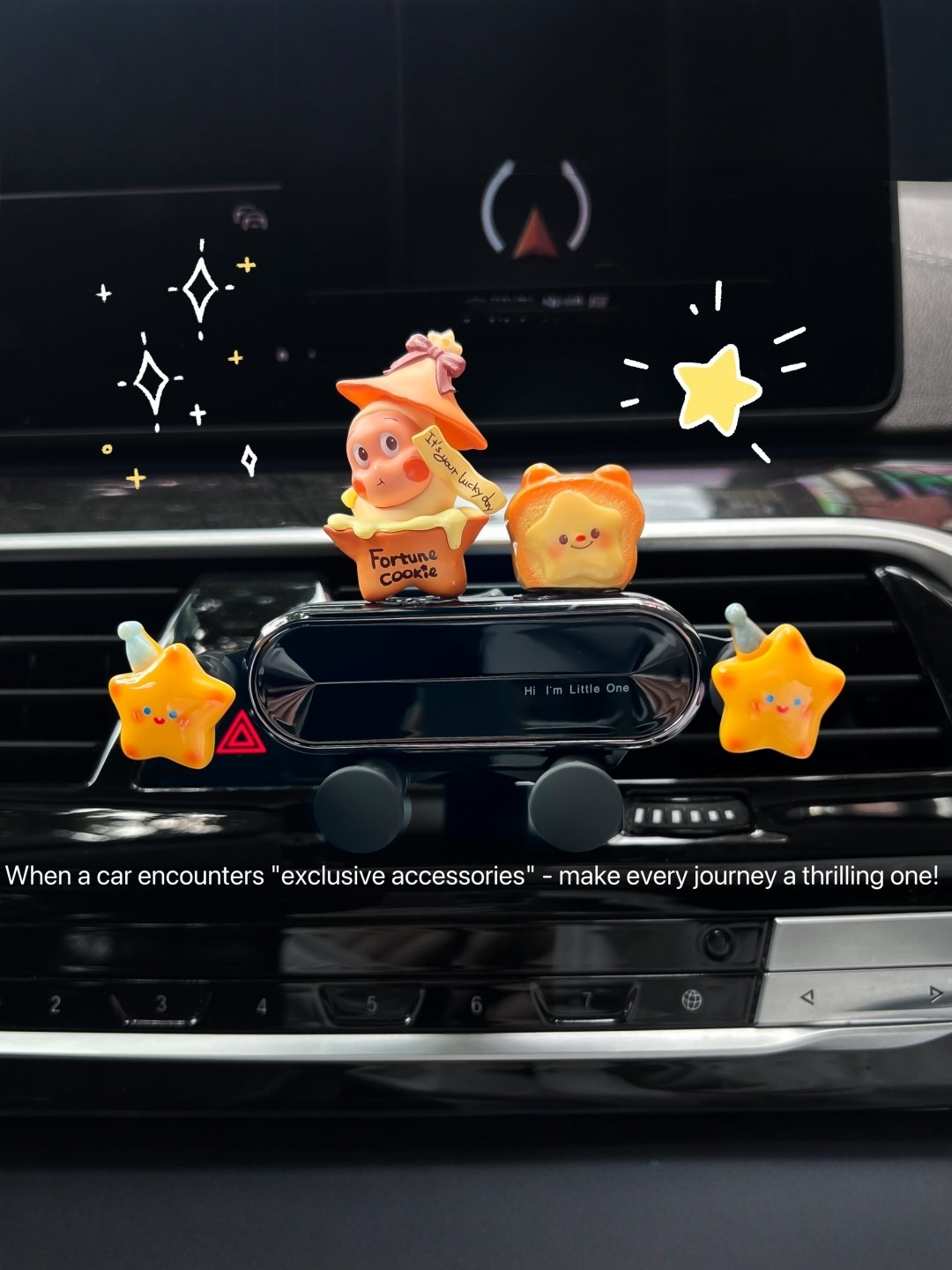 Star Man Car Phone Holder Air Vent Clip Cute Design for Men and Women Navigation Use 2025 New Model
