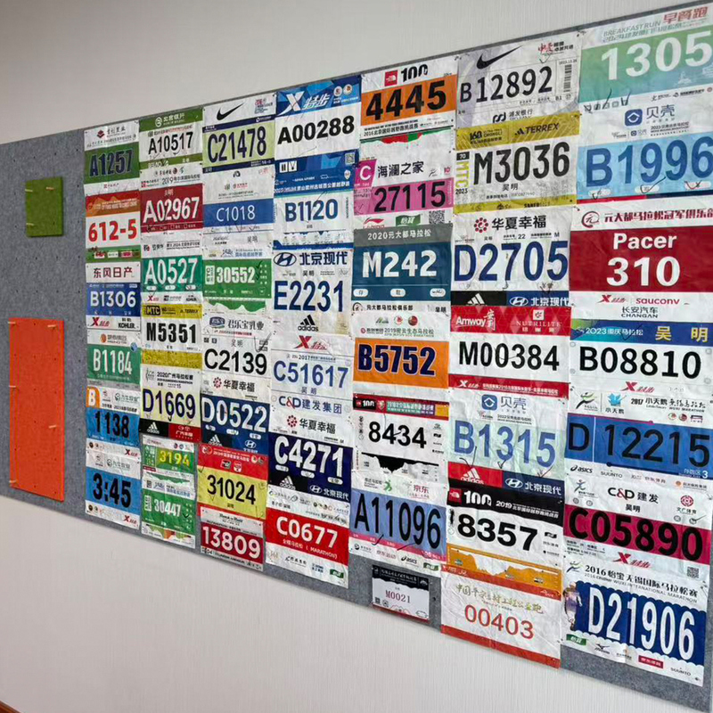 Cross-Country Running Marathon Bib Commemorative Board Race Souvenir Storage Display Number Book Wall Swimming Medal
