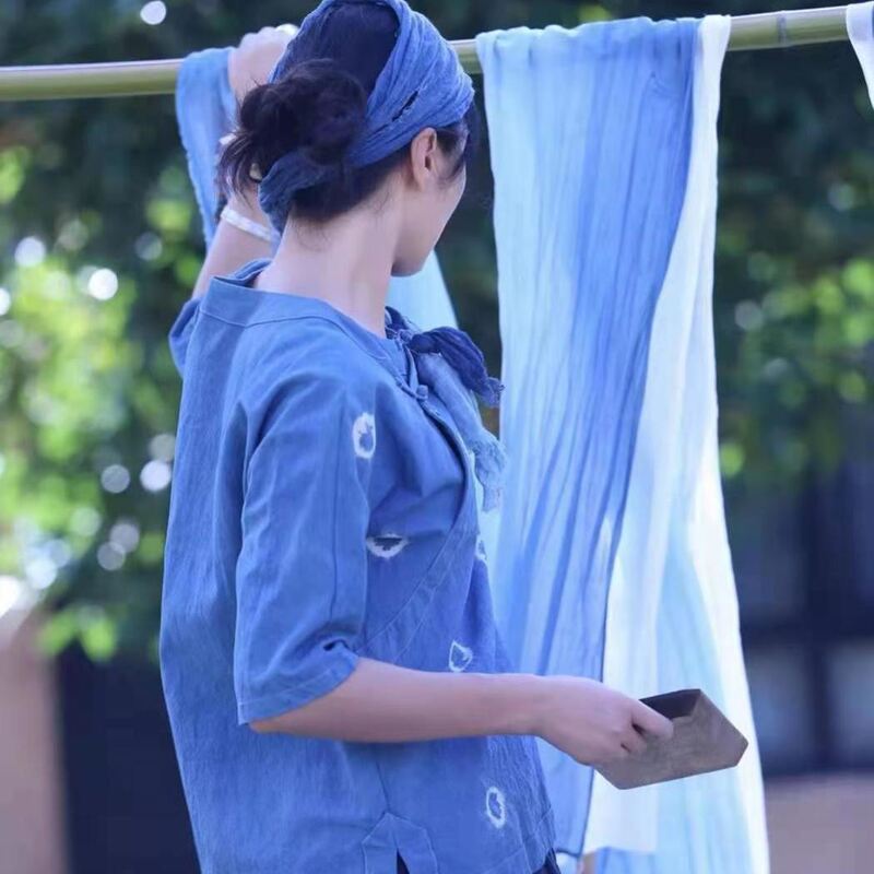 Guizhou Plant-Based Indigo Mud Tie-Dye Wax Dyeing Plant Dye Wax Dyeing with Tutorial Included Cold Dyeing No Boiling Required Guizhou Plant-Based Indigo Mud Tie-Dye Wax Dyeing Plant Dye Wax Dyeing with Tutorial Included Cold Dyeing No Boiling Required