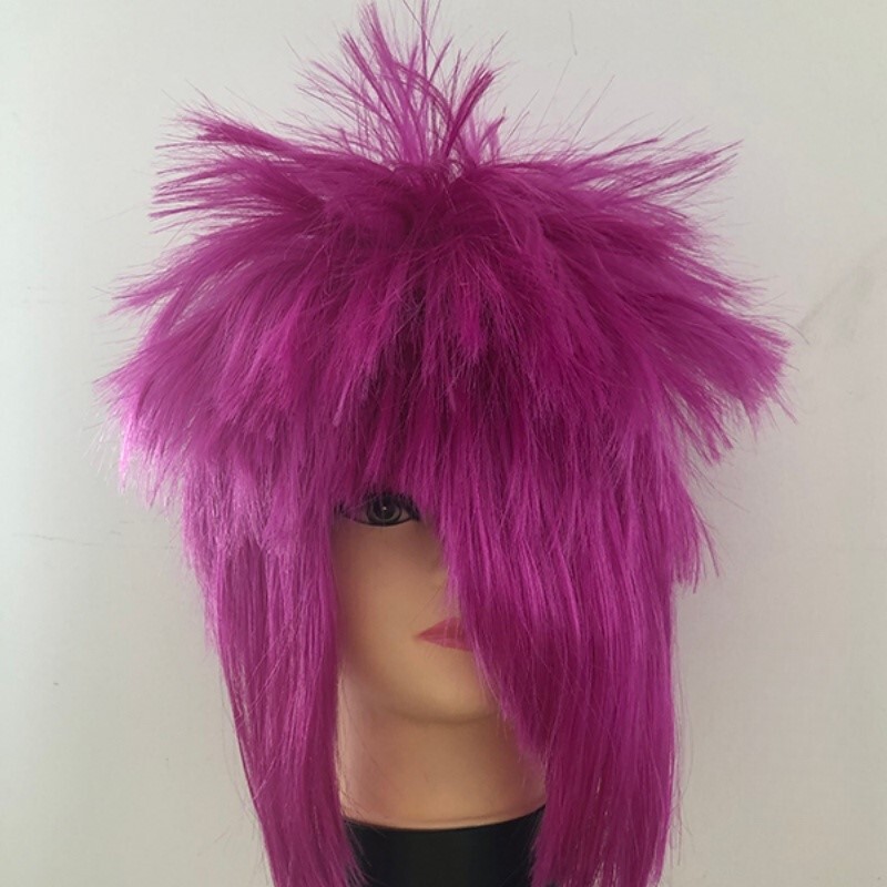 Kuromi-Style Wig Hat Prank Non-Mainstream Afro Unique Headgear Crazy Hairstyle Popular on Social Media in 2025 Kuromi-Style Wig Hat Prank Non-Mainstream Afro Unique Headgear Crazy Hairstyle Popular on Social Media in 2025