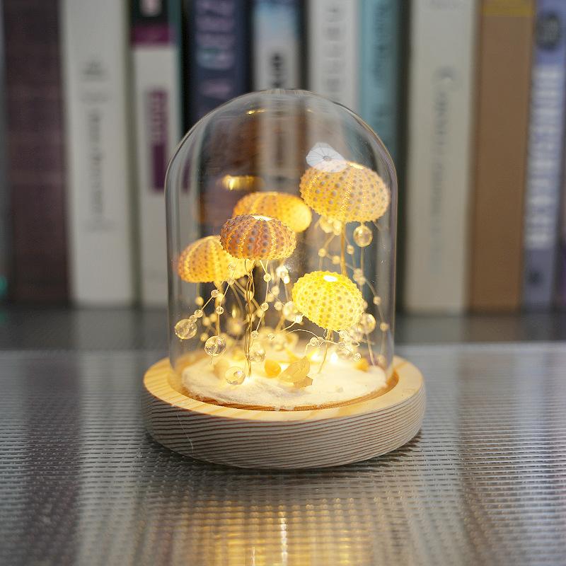 Sea Urchin Lamp Finished Product Jellyfish Lamp Material Kit Team Building Handmade Activity Night Light Ornament Atmosphere Lamp Gift with a High-End Feel Sea Urchin Lamp Finished Product Jellyfish Lamp Material Kit Team Building Handmade Activity Night Light Ornament Atmosphere Lamp Gift with a High-End Feel