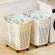 Dirty Clothes Basket for Home Bathroom, Large Capacity Laundry Basket with Wheels, Storage Basket for Dirty Clothes and Miscellaneous Items
