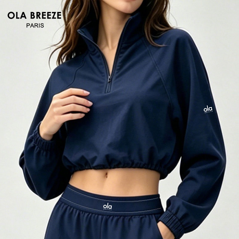 American Ola Breeze Outdoor Sports Suit Women's Autumn and Winter Casual Loose Yoga Running Fitness Jacket Top American Ola Breeze Outdoor Sports Suit Women's Autumn and Winter Casual Loose Yoga Running Fitness Jacket Top