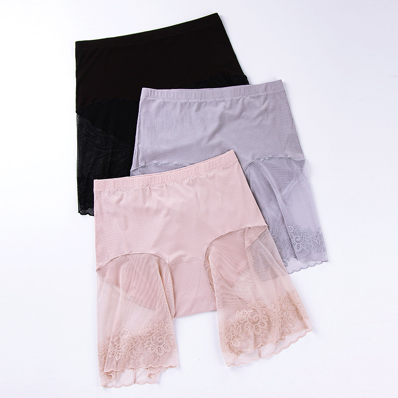 3 Dress Fat Mm Inner Hitch Pants Safety Pants Woman Anti Walking Light High Waist Large Size Underpants 200 Catty Unscratched Insurance Shorts