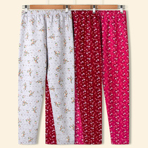 Old man three-layer cotton warm pants loose size womens cotton pants grandma padded cotton trousers
