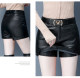 Small leather skirt for women 2024 new spring and autumn style skirt high waist hip-covering shorts for women a-line leather short culottes