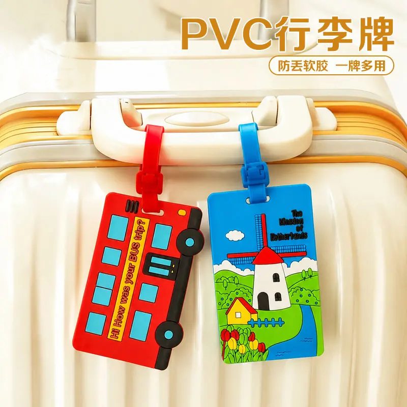 Creative Cartoon Luggage Tags, Travel Suitcase Tags, Anti-Loss Identification Tags, Boarding Passes, Checked Baggage Labels Creative Cartoon Luggage Tags, Travel Suitcase Tags, Anti-Loss Identification Tags, Boarding Passes, Checked Baggage Labels