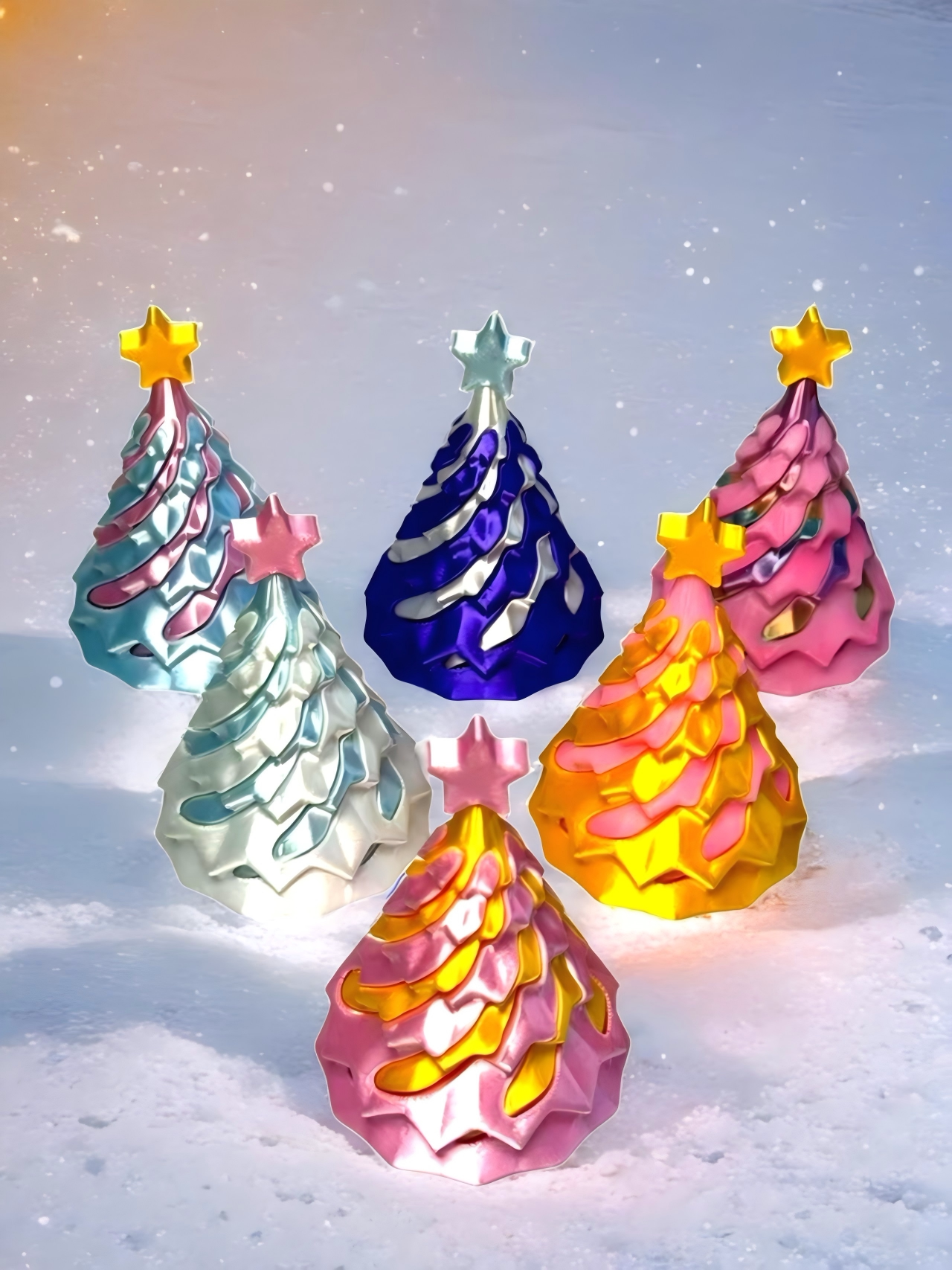 3D打印旋转圣诞树解压网红搞怪小玩意小学生网红爆款炫酷玩具男孩