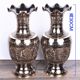 Pakistani copper hand-carved colorful dot mir vase retro metal copper vase Chinese style home decoration