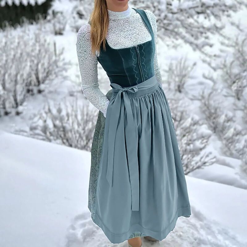 Women German Bavarian Traditional Dirndl Dress German Beer G