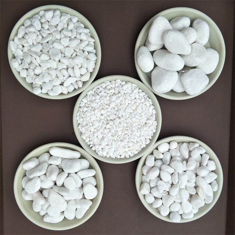 Jilin White Pebbles, White Water-Washed Stones, Japanese-Style Dry Landscape White Gravel, Garden Landscaping White Washed Stones Jilin White Pebbles, White Water-Washed Stones, Japanese-Style Dry Landscape White Gravel, Garden Landscaping White Washed Stones