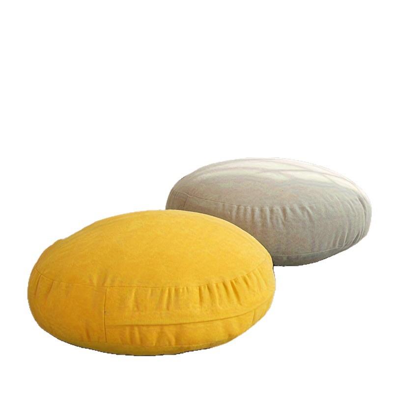 Japanese style cushion fabric thickened round tatami mat bay window mat linen floor cushion futon meditation butt cushion