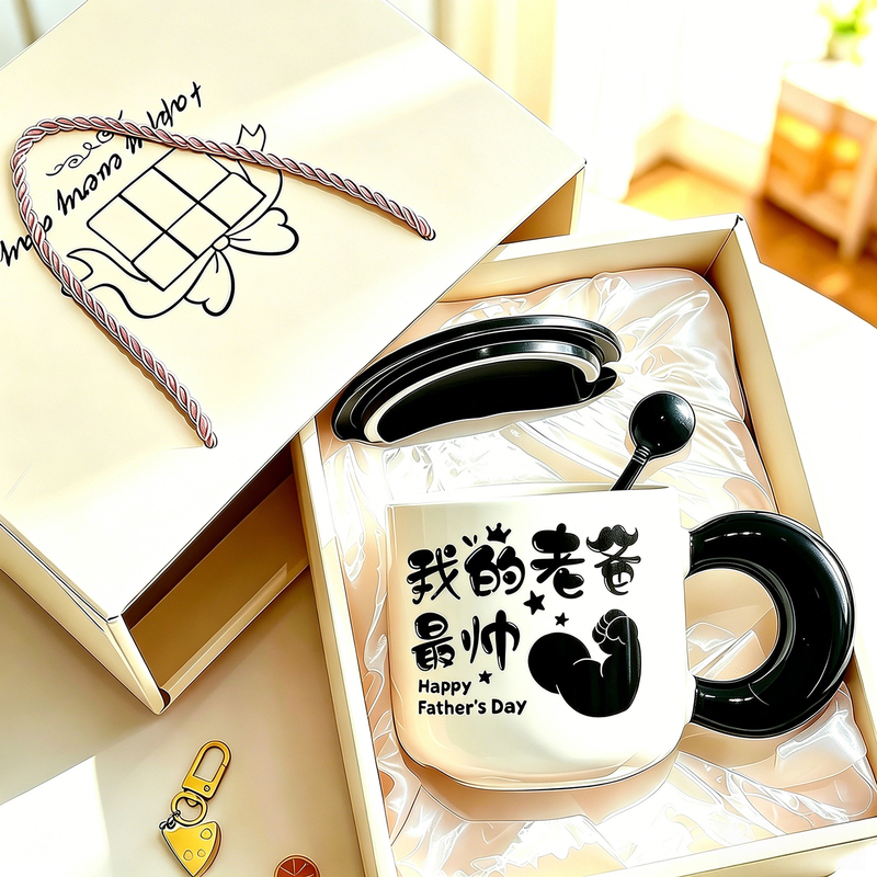Father's Day Gift for Dad, Birthday Gift, Practical Ceramic Water Cup, Meaningful Souvenir, Holiday Gift for Elders