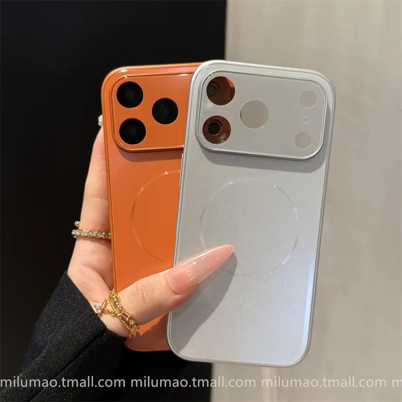 ins Seconds to Transform into 17 Corning Glass Lens Film Suitable for Iphone17Pro Apple 15 Phone Case 16Promax New Model 13 Magnetic 14 Unisex 15Pro Couple 16 Anti-Drop Air Case Promax