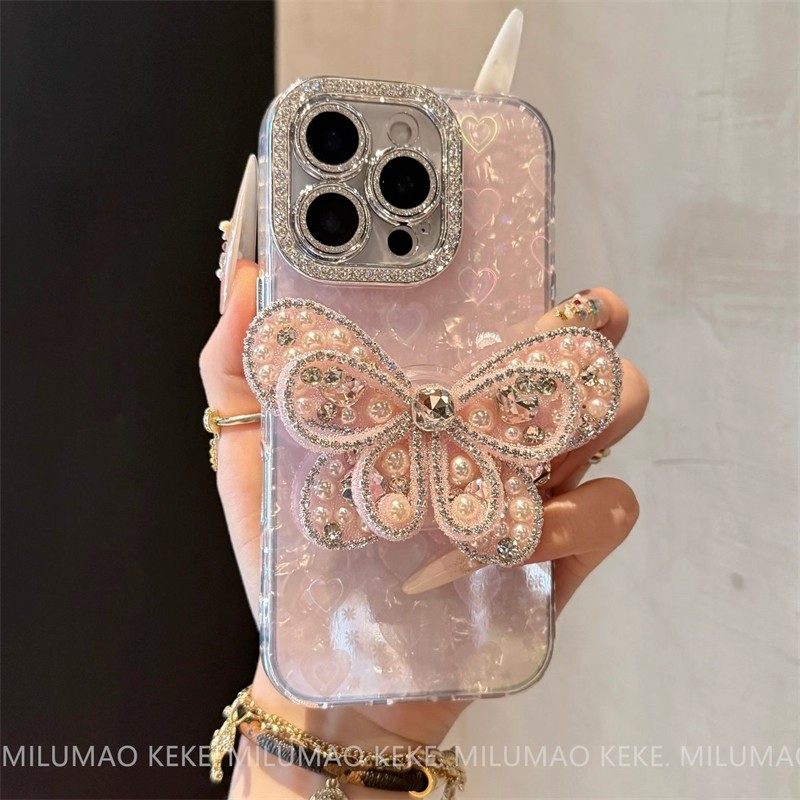 ins Super Stylish Diamond-Encrusted Kt Cat Phone Case for Apple 17/16 Pro Max, iPhone 15 Pro New Model, 14 Internet Celebrity, 2025 Hot Item, 13 Women's Model, 12 for Girlfriends, 11 Full Coverage Pro Max Anti-Drop