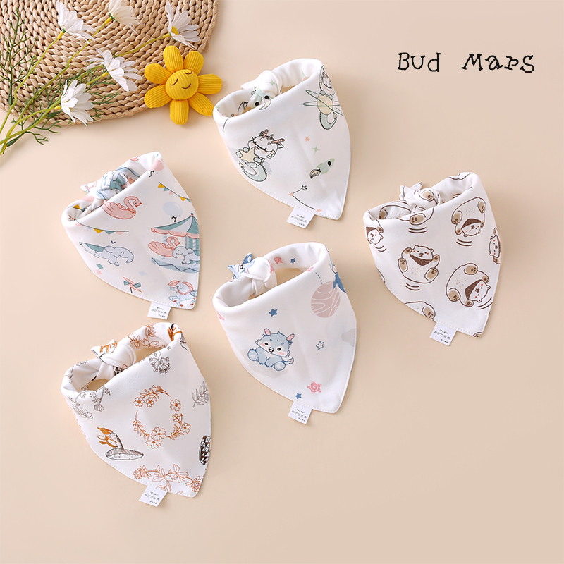 Baby saliva towel, baby pure cotton triangle towel, newborn child anti-vomiting bib, super soft bib, neck bib, autumn and winter