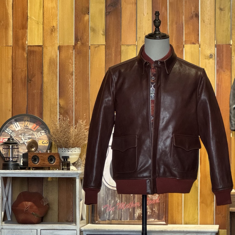 Taima A2 Jacket. High-End Limited Edition New Classic Retro Flight Suit Men's Trendy Spring and Autumn Leather Jacket