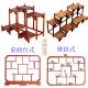 Purple sand teapot placement rack solid j wood ornament tea set teapot tea cup rack storage desktop wall hanging small bogu