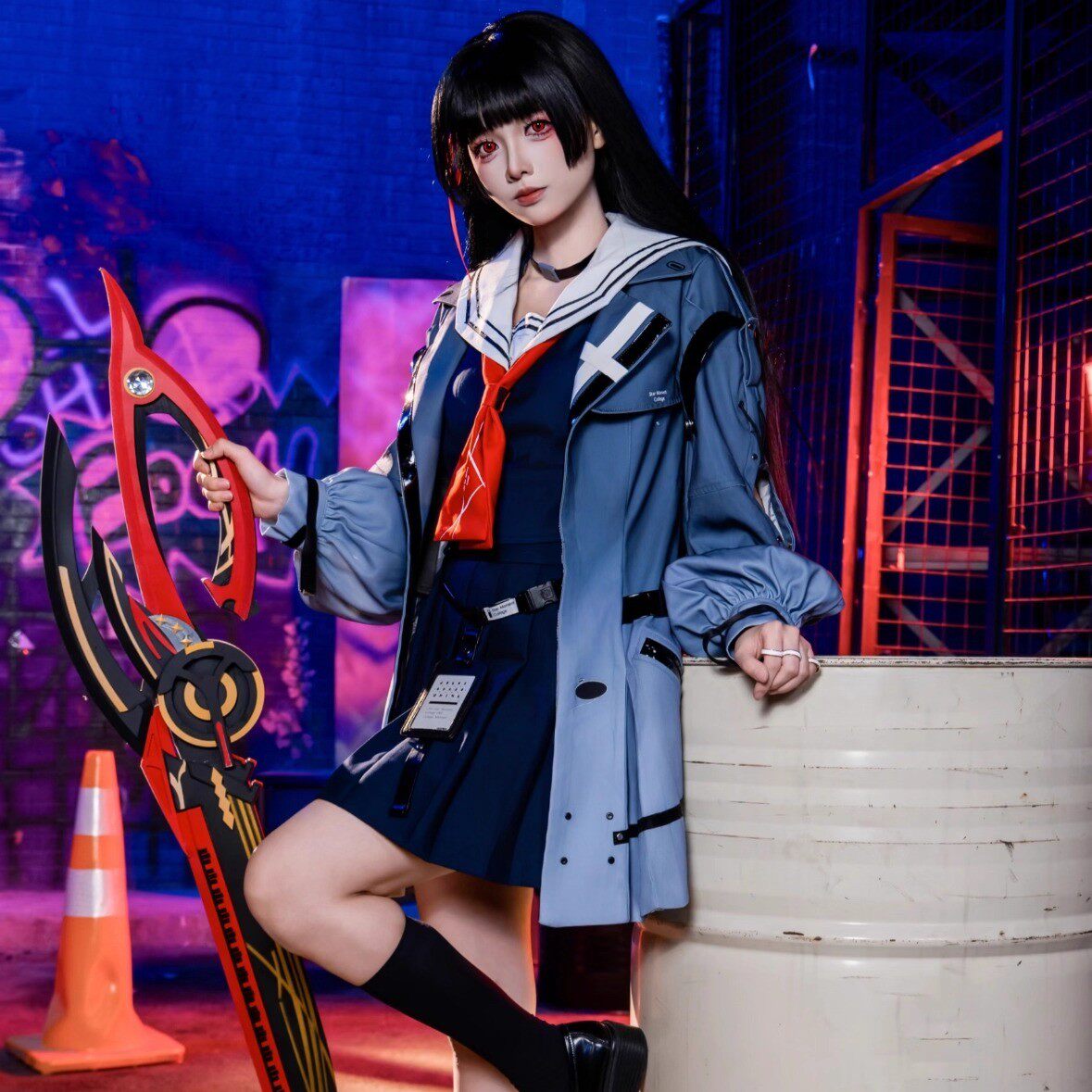 鸣潮千咲cos服装假发鞋子套装,细节炸裂!_Cosplay女装_淘宝游戏网